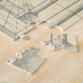 ヴィンテージアーキテクチャ、ローマの柱 ジグソーパズル (側面)