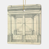 ヴィンテージアーキテクチャ、ローマの柱 セラミックオーナメント (左)