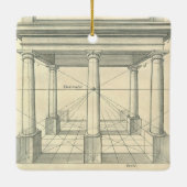 ヴィンテージアーキテクチャ、ローマの柱 セラミックオーナメント (裏面)