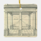 ヴィンテージアーキテクチャ、ローマの柱 セラミックオーナメント (正面)