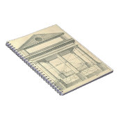 ヴィンテージアーキテクチャ、ローマの柱 ノートブック (右側)