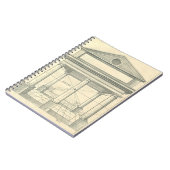 ヴィンテージアーキテクチャ、ローマの柱 ノートブック (左側)