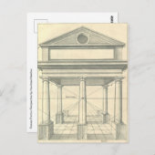 ヴィンテージアーキテクチャ、ローマの柱 ポストカード (正面/裏面)