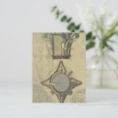 ヴィンテージアーキテクチャ、装飾的なキャピタルクラウン ポストカード (スタンド正面)