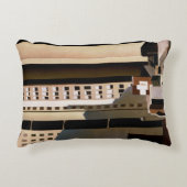 ヴィンテージアーキテクチャ、超高層ビルby Sheeler, 1922 アクセントクッション (正面)