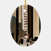 ヴィンテージアーキテクチャ、超高層ビルby Sheeler, 1922 セラミックオーナメント (正面)