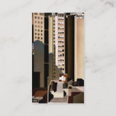 ヴィンテージアーキテクチャ、超高層ビルby Sheeler, 1922 名刺 (裏面)