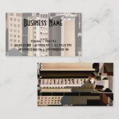 ヴィンテージアーキテクチャ、超高層ビルby Sheeler, 1922 名刺 (正面/裏面)