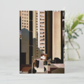 ヴィンテージアーキテクチャ、超高層ビルby Sheeler, 1922 招待状 (スタンド正面)