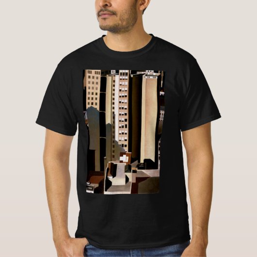 ヴィンテージアーキテクチャ、超高層ビルby Sheeler, 1922 Tシャツ (正面)