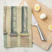 ヴィンテージアーキテクチャ、5つのアーキテクチャの命令 キッチンタオル (四つ折り)