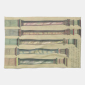 ヴィンテージアーキテクチャ、5つのアーキテクチャの命令 キッチンタオル (横)