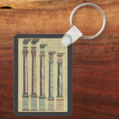 ヴィンテージアーキテクチャ、5つのアーキテクチャの命令 キーホルダー (裏面)