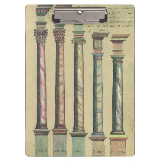 ヴィンテージアーキテクチャ、5つのアーキテクチャの命令 クリップボード (正面)