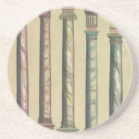 ヴィンテージアーキテクチャ、5つのアーキテクチャの命令 コースター (正面)