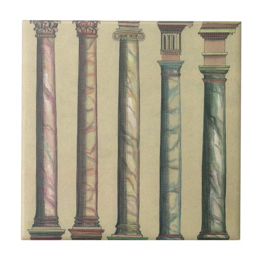 ヴィンテージアーキテクチャ、5つのアーキテクチャの命令 タイル (正面)