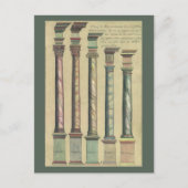 ヴィンテージアーキテクチャ、5つのアーキテクチャの命令 ポストカード (正面)