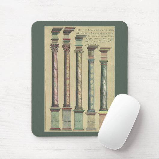 ヴィンテージアーキテクチャ、5つのアーキテクチャの命令 マウスパッド (マウス)