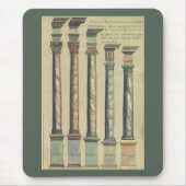 ヴィンテージアーキテクチャ、5つのアーキテクチャの命令 マウスパッド (正面)