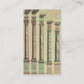 ヴィンテージアーキテクチャ、5つのアーキテクチャの命令 名刺 (裏面)