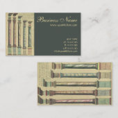 ヴィンテージアーキテクチャ、5つのアーキテクチャの命令 名刺 (正面/裏面)