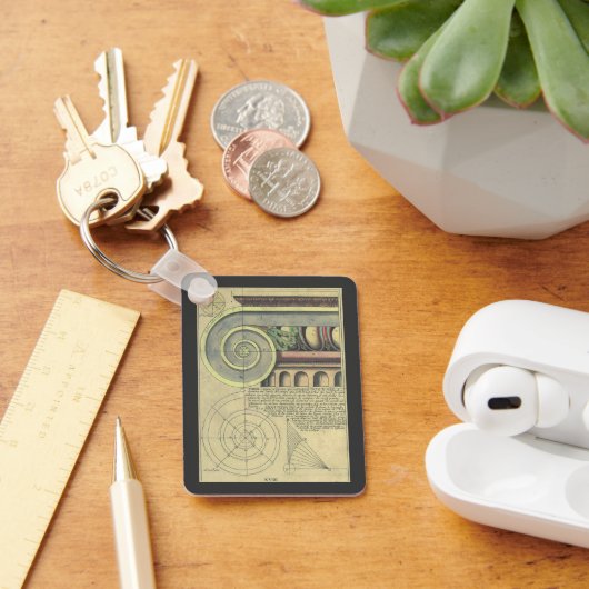 ヴィンテージアーキテクチャ、Capital Volute by Vignola キーホルダー (デスク)