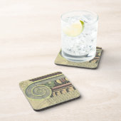 ヴィンテージアーキテクチャ、Capital Volute by Vignola コースター (右側)