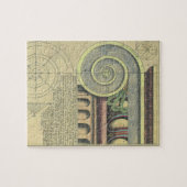 ヴィンテージアーキテクチャ、Capital Volute by Vignola ジグソーパズル (横)