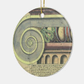 ヴィンテージアーキテクチャ、Capital Volute by Vignola セラミックオーナメント (左)