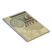 ヴィンテージアーキテクチャ、Capital Volute by Vignola ノートブック (右側)