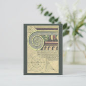 ヴィンテージアーキテクチャ、Capital Volute by Vignola ポストカード (スタンド正面)