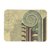 ヴィンテージアーキテクチャ、Capital Volute by Vignola マグネット (横)