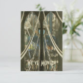 ヴィンテージアーキテクチャNYCブリッジ、アドレスの変更 案内状 (スタンド正面)