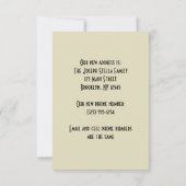 ヴィンテージアーキテクチャNYCブリッジ、アドレスの変更 案内状 (裏面)