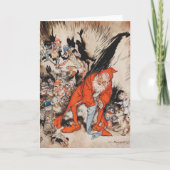 ヴィンテージアーサー・ラッカム・クリスマス・グリーティング シーズンカード (正面)