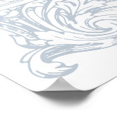 ヴィンテージアーチつる植物結婚フレームへようこそ ポスター (角)