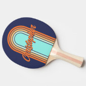 ヴィンテージアーチストライプスタイル名 卓球ラケット (横)
