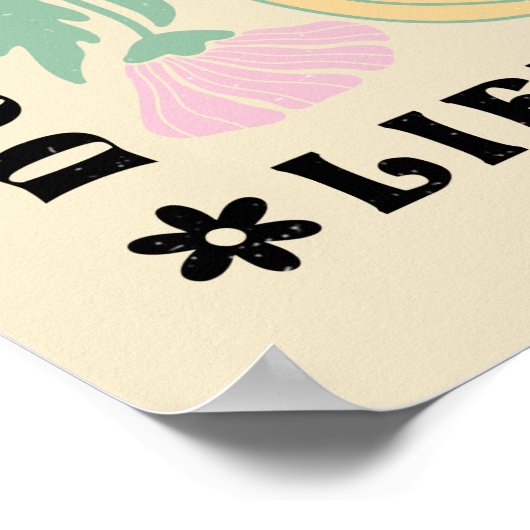 ヴィンテージアーチフローラ感動的引用文ポスター ポスター (角)