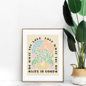 ヴィンテージアーチフローラ感動的引用文ポスター ポスター