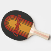 ヴィンテージアーチミッドナイトサンセット（名前あり） 卓球ラケット (横)