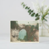 ヴィンテージアーチロックマッキナックアイランドミシガン ポストカード (スタンド正面)