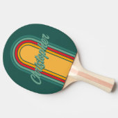 ヴィンテージアーチ緑ループ（名前あり） 卓球ラケット (横)