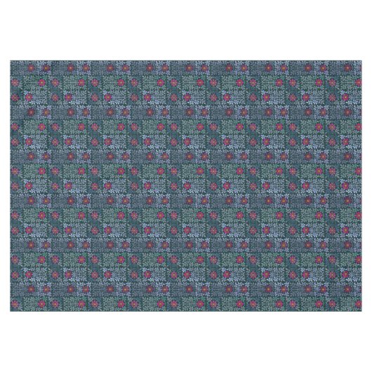 ヴィンテージアーツアンドクラフツルネッサンスフローラガーデン テーブルクロス (正面(横))