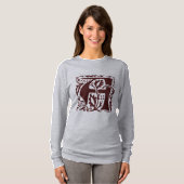 ヴィンテージアーツクラフトレッドウィリアム・モリスモノグラム Tシャツ (正面フル)