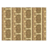 ヴィンテージアーツ&クラフツスタイルフルーツツリーパターン テーブルクロス (正面(横))