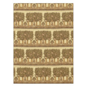 ヴィンテージアーツ&クラフツスタイルフルーツツリーパターン テーブルクロス (正面)