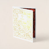 ヴィンテージアーツ&クラフツスタイルマッキントッシュバラ 箔カード (正面)