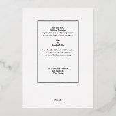 ヴィンテージアーツ&クラフツスタイルマッキントッシュバラ 箔招待状 (裏面)