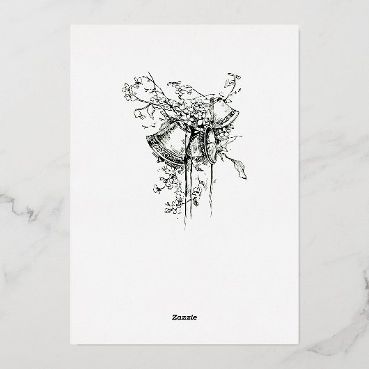 ヴィンテージアーツ&クラフツツ縁どリーズ 箔招待状 (裏面)