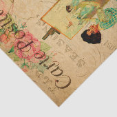 ヴィンテージアーティストがイーゼルに座フランスのる 薄葉紙 (詳細)